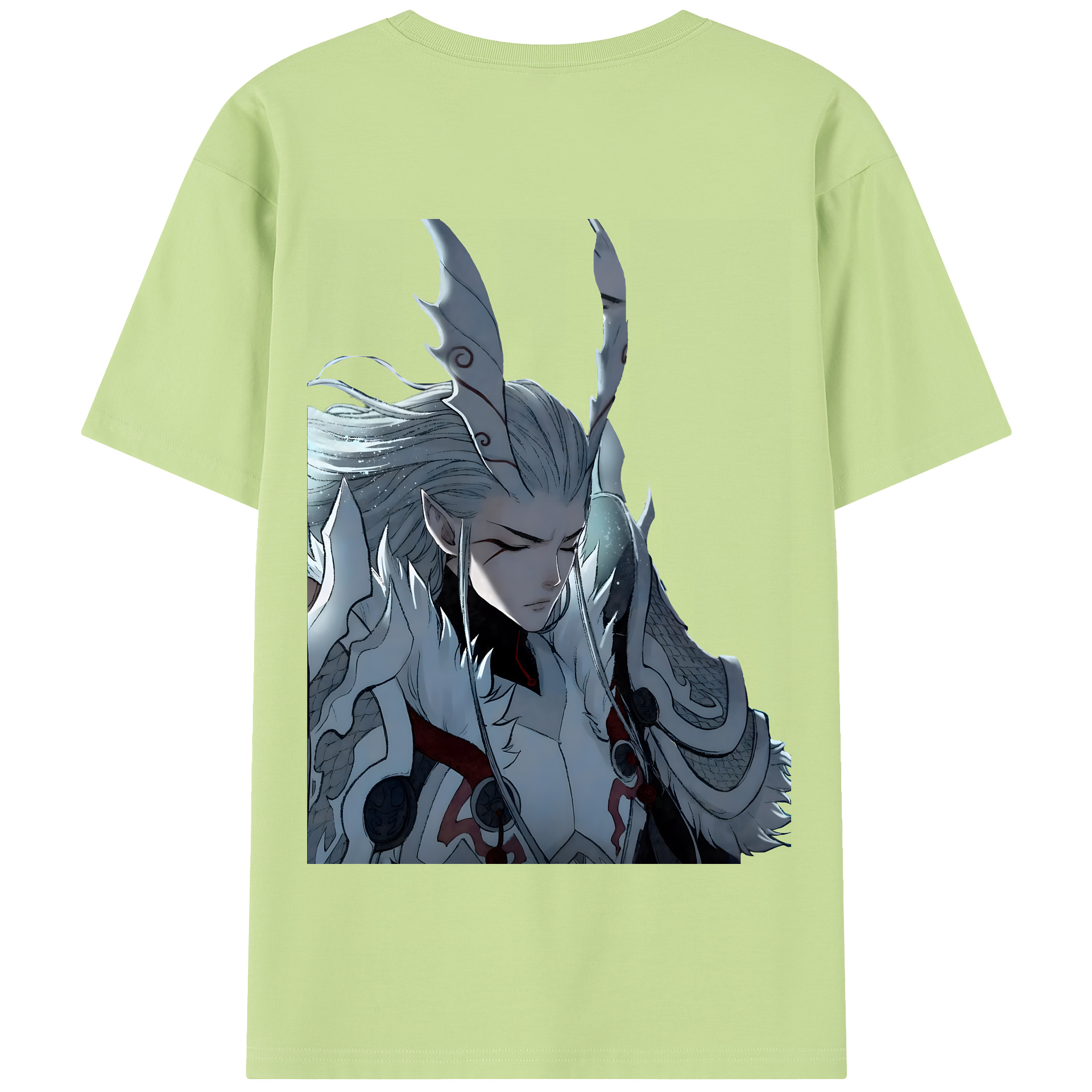 （画像用） Ne Zha 2 ナタ 魔童の大暴れ 綿100％半袖Tシャツ（背面プリント）